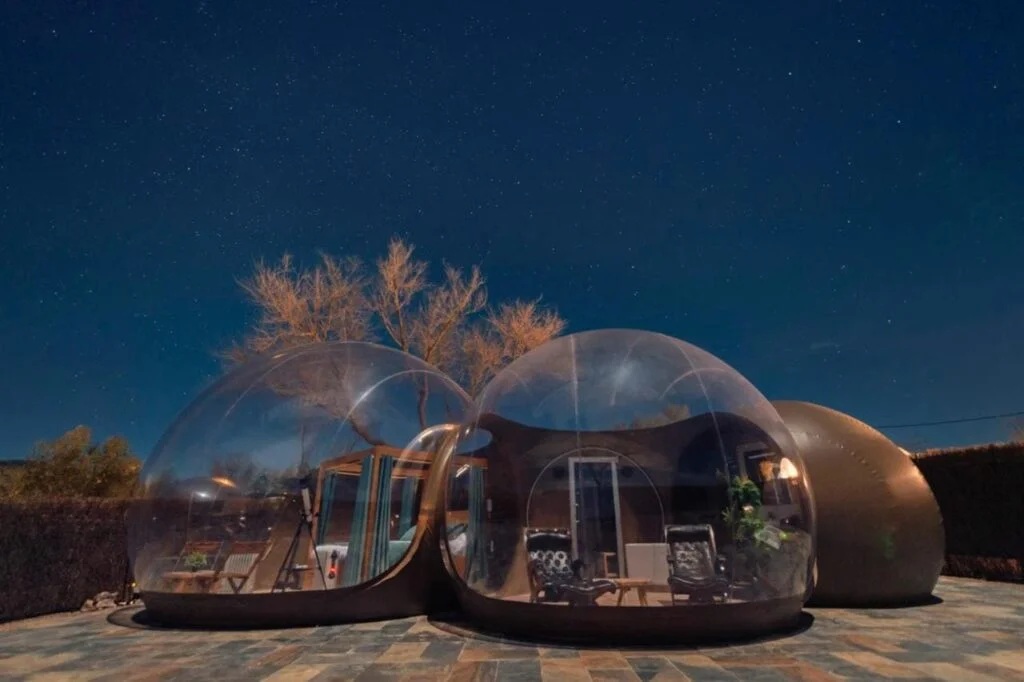 cabañas y cupulas hinchables en tirig zielo de levante castellon