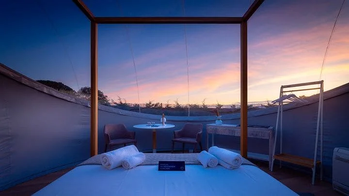 dormir bajo las estrellas en los hoteles bubble